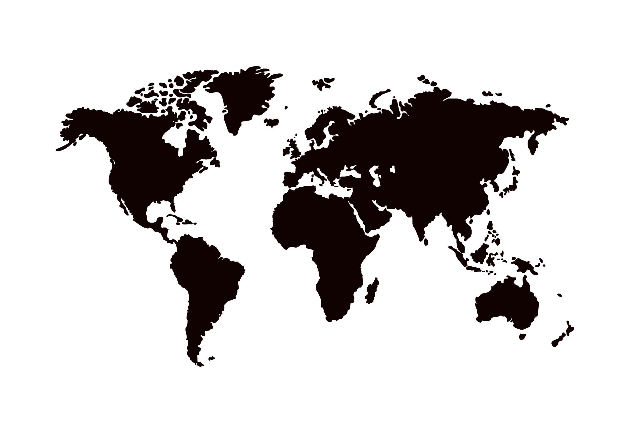 World map of company locations